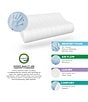 Color:White - Image 3 - Gel Support Contour Memory Foam Bed Standard Pillow