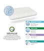 Color:White - Image 3 - Gel Support Conventional Memory Foam Bed Standard Pillow