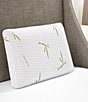 Color:White - Image 1 - Green Tea Infused Memory Foam Bed Pillow with Rayon from Bamboo Infused Pillow Cover