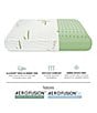 Color:White - Image 3 - Green Tea Infused Memory Foam Bed Pillow with Rayon from Bamboo Infused Pillow Cover