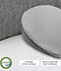 BodiPEDIC Pressure-Relieving Support Memory Foam Pregnancy Wedge Pillow, Color:Grey - Image 6