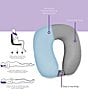BodiPEDIC Pressure-Relieving Support Memory Foam U-Neck Pillow, Color:Grey - Image 7
