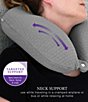 BodiPEDIC Pressure-Relieving Support Memory Foam U-Neck Pillow, Color:Grey - Image 9