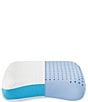 Color:White - Image 6 - Side and Back Sleeper Gel-Infused Memory Foam Bed Oversized Pillow