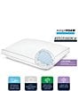 Color:White - Image 2 - Supreme Comfort Gusseted Fiber and Memory Foam Bed Pillow