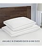 Color:White - Image 6 - Supreme Comfort Gusseted Fiber and Memory Foam Bed Pillow
