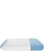 Color:White - Image 2 - Supreme Cool AeroFusion Memory Foam Oversized Bed Pillow