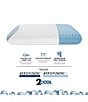 Color:White - Image 3 - Supreme Cool AeroFusion Memory Foam Oversized Bed Pillow