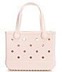 Bogg Bag Bitty Bogg Bag Tonal Button Tote Bag, Color:Pale Pink - Image 1