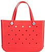 Color:Red Heart - Image 2 - Large Heart Bogg Tote Bag