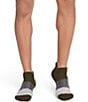 Bombas Marl Tri-Block Cushioned Ankle Socks, Color:Dark Olive - Image 1