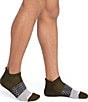 Bombas Marl Tri-Block Cushioned Ankle Socks, Color:Dark Olive - Image 2