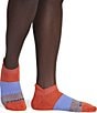 Bombas Marl Tri-Block Cushioned Ankle Socks, Color:Rust Brown - Image 2