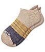 Color:Brownstone/Navy - Image 1 - Marled Tri-Block Ankle Socks