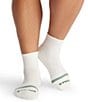Bombas Olive Embroidery Quarter Socks - Image 2