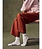 Bombas Olive Embroidery Quarter Socks - Image 4