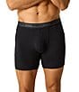 Bombas Soft Flex 6#double; Inseam Boxer Brief, Color:Black - Image 1