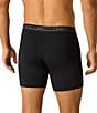 Bombas Soft Flex 6#double; Inseam Boxer Brief, Color:Black - Image 2
