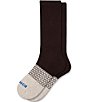 Bombas Solid With Heathered Toe Block Calf Socks - Image 1