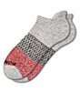 Color:Grey Heather/Red - Image 1 - Tri-Block Ankle Socks