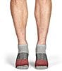 Color:Grey Heather/Red - Image 2 - Tri-Block Ankle Socks