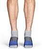 Color:Light Grey Heather/Royal - Image 2 - Tri-Block Ankle Socks
