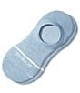 Color:Clear Blue - Image 1 - Wool-Blend Heathered No-Show Socks