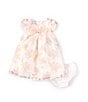 Color:Pink - Image 3 - Baby Girls Newborn-24 Months Burnout Trapeze Satin Bow Dress