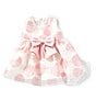 Bonnie Jean Baby Girls Newborn-24 Months Sleeveless Shadow-Striped/Large-Dot Fit-And-Flare Dress
