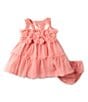 Color:Blush - Image 1 - Baby Girls Newborn-24 Months Sleeveless Tulle Cupcake Dress