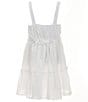 Color:White - Image 2 - Big Girls 7-16 Sleeveless Ruched Chiffon Fit & Flare Dress