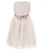 Color:Ivory - Image 2 - Little Girls 2T-6X Sleeveless Lace Overlay Fit & Flare Dress