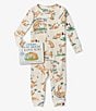 Color:Cream - Image 1 - Baby 6-24 Months Guess How Much I Love You Long Sleeve Coverall & Book Set