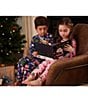Color:Blue Multi - Image 5 - Kids 2-10 Twas The Night Before Christmas Two-Piece Pajamas & Book Set