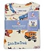Color:Multi - Image 2 - Little Boys 2-6 Little Blue Truck Two-Piece Pajamas & Book Set