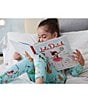 Color:Blue - Image 3 - Little Girls 2-8 Lola Dutch Two-Piece Pajamas & Book Set