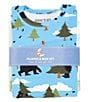 Color:Blue - Image 3 - Little/Big Boys 2-10 Big Bear Hug 2-Piece Pajama and Book Set