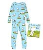 Color:Blue - Image 1 - Little/Big Boys 2-10 How Rocket Learned To Read 2-Piece Pajama & Book Set