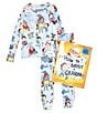 Color:Blue - Image 1 - Little/Big Boys 2-10 How to Babysit Grandpa 2-Piece Pajama and Book Set