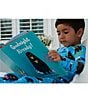 Color:Blue - Image 3 - Little/Big Boys 2-10 Goodnight Already Two-Piece Pajamas & Book Set
