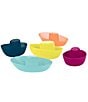Color:Neon/Multi - Image 1 - Fleet Stacking Boats Bath Toy