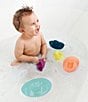 Color:Neon/Multi - Image 3 - Fleet Stacking Boats Bath Toy