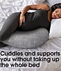 Boppy Cuddle Pregnancy Pillow, Color:Gray Basket Weave - Image 8