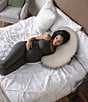 Color:Biscuit - Image 3 - Cuddle Pregnancy Pillow with Organic Cotton Cover