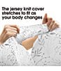 Boppy Side Sleeper Pregnancy Pillow, Color:Gray Falling Leaves - Image 3