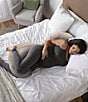Color:Biscuit - Image 3 - Total Body Pregnancy Pillow with Organic Cotton Cover