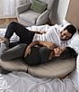 Color:Biscuit - Image 4 - Total Body Pregnancy Pillow with Organic Cotton Cover