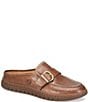 Born Alora Leather Buckle Strap Loafer Mules - Image 1
