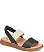 Born Amabel Leather and Elastic Slingback Sandals - Image 1