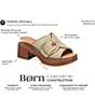 Born Bangle Buckle Platform Slide Sandals - Image 6